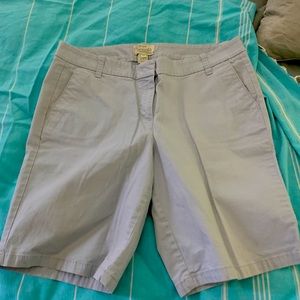 J.Crew gray Bermuda shorts size 10